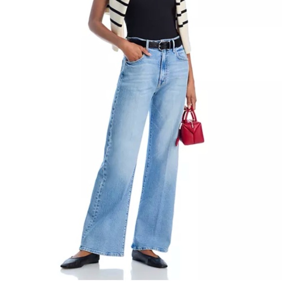 NWT MOTHER The Lasso Sneak High Rise Jeans in Sow Surreal Sz 28 - Picture 8 of 14